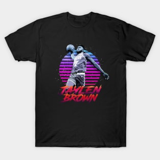 Jaylen Brown Nickname Retrowave Outrunner T-Shirt